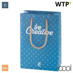 CreaShop S, custom made paper shopping bag, small, white, AP718100