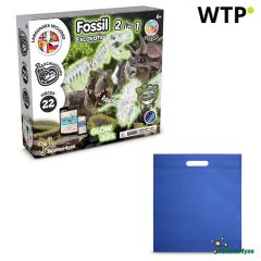 2 v 1 Fossil Excavation Kit IV, izobraževalna igra, dobavljena z nestrjeno darilno torbo (80 g/m²), 35826