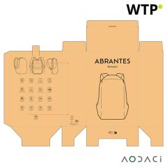 Abrantes Backpack 20L rPET. TSA lock and anticut fabric, ABK012