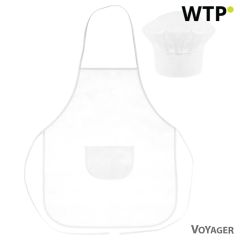 Cook set, kitchen apron and cook cap, children size | Nedina, VA063
