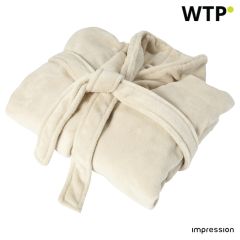 Accappatoio in pile (210 gr/m²) Derek, beige, 7775-357040999