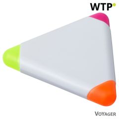 Highlighter triangular, white, V1925-02