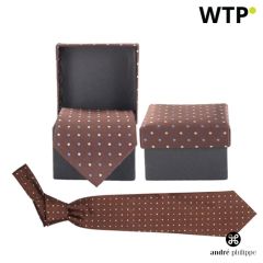 Luxey, kravata, brown, AP1128-09