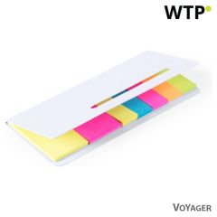 Držalo za zapiske, samolepilni listki, bela, V2843-02