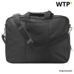 Borsa per laptop in microfibra Shaun, nero, 6119-001999999