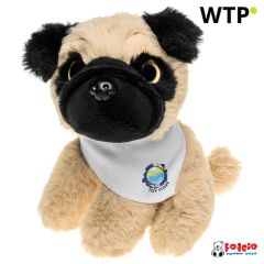 Cane di peluche pug | Aksel, beige, HE745-18