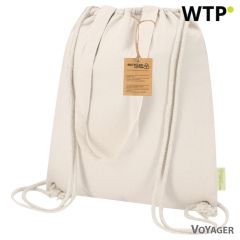 Aus recycelter Baumwolle ziehbare Kühltasche, Beige, VA728-20