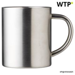 Bakarna šalica od nehrđajućeg čelika (250 ml) Braylen, srebro, 1015131-032999999