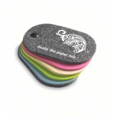 Bigliettini autoadesivi con copertina in feltro WTP750