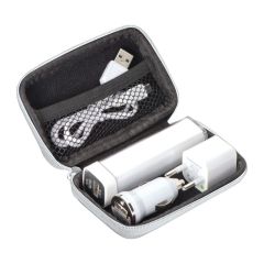 Traveller Set Exeter with 2,200 mAh Power Bank, White, EG008106