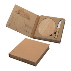 Set per formaggi con tagliere in legno, beige, EG019113