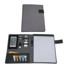 A4 Conference Folder Salermo with Magnetic Closure, Grey, EG067507