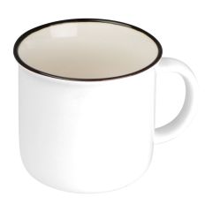 Tazza in ceramica Trapani 350 ml, bianco, EG084306