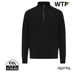 IQONIQ Elgon recycled cotton quarter zip sweater, XDT9601-7C77E2B7