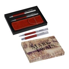 Mark Twain Schreibset, braun, MA1089801