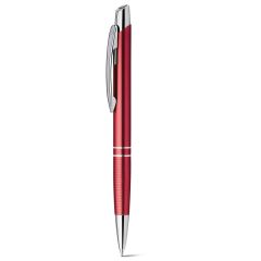 Ball pen in aluminium, Burgundy, 11082-115