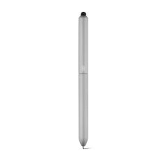 Penna a sfera con punta touch in alluminio, Argento satinato, 11152-127