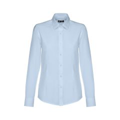 THC TOKYO WOMEN II, camicia oxford donna a manica lunga con bottoni color perla, 11176