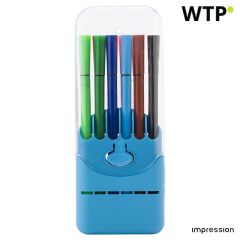 12 water-based felt tip pens Evan, light blue, 7803-018999999