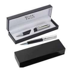 Mark Twain Kugelschreiber Acrylbox, Schwarz, MA1338303