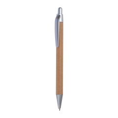 Penna a sfera in cartone Blackpool, marrone, EG143601