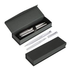 Metall-Schreibset, grau, MA1438307