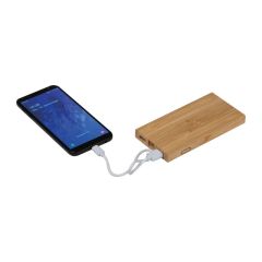 Bamboo Power Bank Katowice 8,000 mAh, beige, EG147313