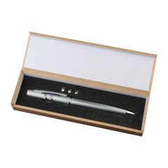 Pen with LED laser pointer, Grey, MA1531807