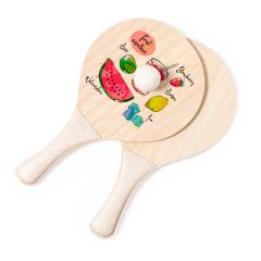 Sublimation Beach Rackets, white, OTK20739001000