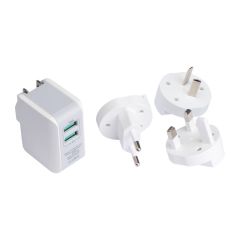 Adattatore da viaggio Antwerp, bianco, EG209706
