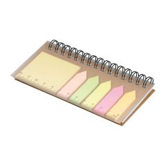 Set ljepljivih papirića sa spiralnim blokom, bež, MA2447113