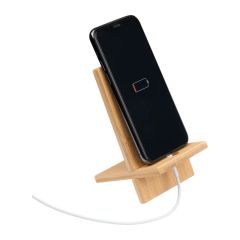 Držač za telefon od bambusa, bež, EG245813