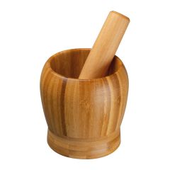 Mortaio in legno Salvador, beige, EG290413