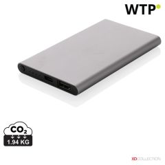 RCS powerbank iz recikliranega plastičnega/aluminijastega materiala s kapaciteto 4000 mAh in tipom C, XDP322.42-D04E3AB1