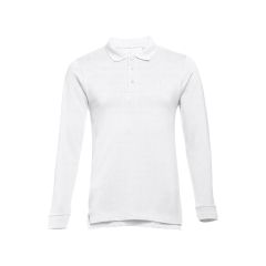 THC BERN WH 3XL, muška polo majica s dugim rukavima, bijela, 30142-106-3XL