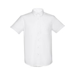 THC LONDON WH, camicia oxford a maniche corte da uomo, bianco, 30200