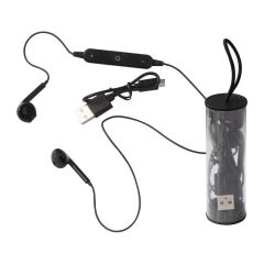 Bluetooth-Headset in transparentem Etui, Schwarz, MA3082203