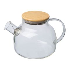 Staklena vrča s bambusovim poklopcem Frankfurt 1.000 ml, transparentan, EG318566