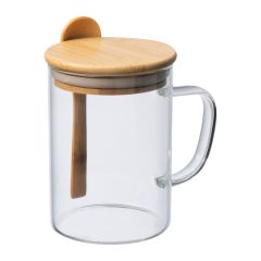 Staklena šalica Jackson 420 ml, transparentan, EG322466