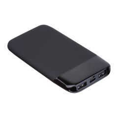 Powerbank 8000 mAh mit beleuchtetem Logo, Schwarz, MA3543603