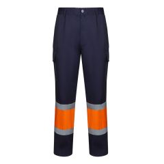 VL ARTEMIS, pantaloni bicolore, in twill (190g/m²), cotone (20%) e poliestere (80%), 36138