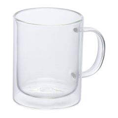 Tazza in vetro a doppia parete Caracas 350 ml, bandiera, EG373166