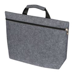 Borsa per laptop in feltro RPET Lugano, grigio, EG375507
