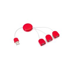 Hub USB, rosso, OTK13899003000