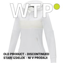 Ženski pulover s kapuco in polovično zadrgo Sayan - Bela / M, WTP39473012