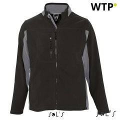 SOLS NORDIC - MEN’S TWO-COLOUR ZIPPED FLEECE JACK, EGSO55500