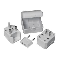 Potovalni adapter, bela, MA4039406