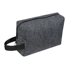Cosmetic Bag RPET Felt Ljungby, Dark Grey, EG431677