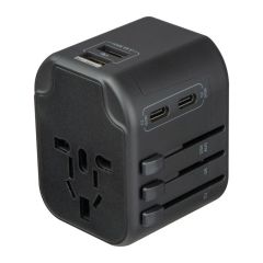 Potovalni adapter Maracena, črna, EG432903
