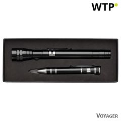 Werkzeugsatz, Schraubendreher, 8 Bits, 3 LED Teleskop-Taschenlampe, V8763
